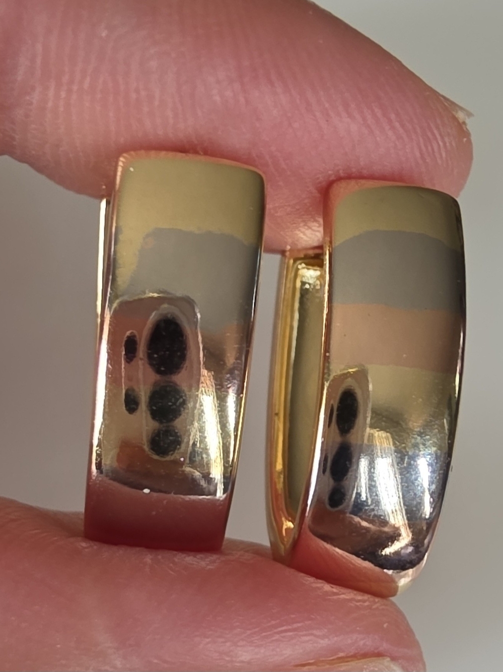 Gold Tone Women’s Huggie Hoop Earrings - Classic Shine